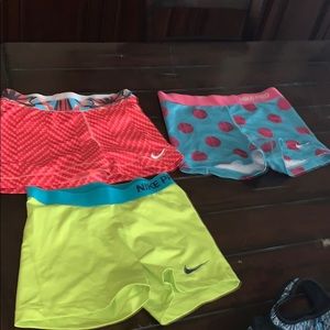 3 Nike pro spandex , size M